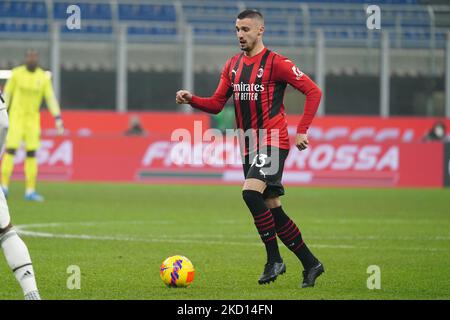 Rade Krunic (AC Mailand) beim AC Mailand gegen den FC Juventus, Serie A, im Giuseppe-Meazza-Stadion am 23. Januar 2022. (Foto von Luca Rossini/NurPhoto) Stockfoto