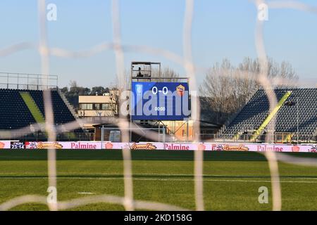 Gesamtansicht des Stadions Carlo Castellani während des spiels der italienischen Fußballserie A des FC Empoli gegen AS Roma am 23. Januar 2022 im Stadion Carlo Castellani in Empoli, Italien (Foto: Lisa Guglielmi/LiveMedia/NurPhoto) Stockfoto