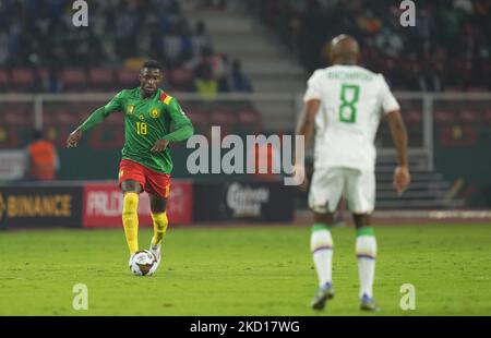 Martin Hongla aus Kamerun während des Cameroun gegen Komoren, Afrikanischer Fußballpokal der Nationen, am 24. Januar 2022 im Olempe-Stadion. (Foto von Ulrik Pedersen/NurPhoto) Stockfoto