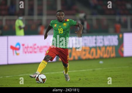 Collins Fai aus Kamerun während des Cameroun gegen Komoren, des African Cup of Nations, im Olempe Stadium am 24. Januar 2022. (Foto von Ulrik Pedersen/NurPhoto) Stockfoto