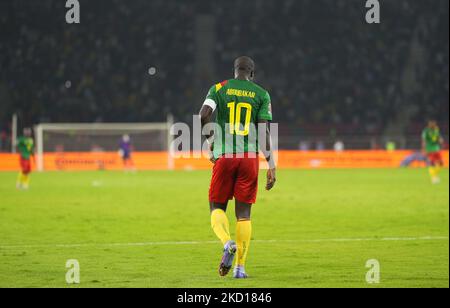 Vincent Aboubakar aus Kamerun während des Cameroun gegen Komoren, des Afrikanischen Fußballs der Nationen, am 24. Januar 2022 im Olempe-Stadion. (Foto von Ulrik Pedersen/NurPhoto) Stockfoto