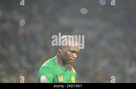 Vincent Aboubakar aus Kamerun während des Cameroun gegen Komoren, des Afrikanischen Fußballs der Nationen, am 24. Januar 2022 im Olempe-Stadion. (Foto von Ulrik Pedersen/NurPhoto) Stockfoto