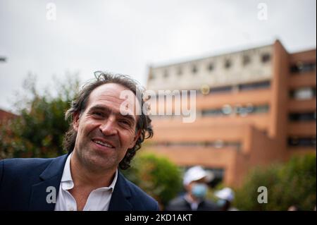 Der Präsidentschaftskandidat Federico Gutierrez von der politischen Partei „Crecemos Colombia“ während der Amtsanstellung der Mitglieder des rechten politischen Bündnisses „Equipo por Colombia“ am 26. Januar 2022 in Bogota, Kolumbien. (Foto von Sebastian Barros/NurPhoto) Stockfoto