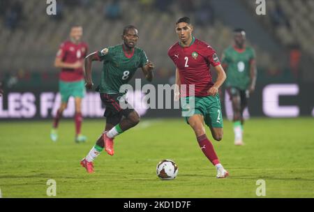 Achraf Hakimi von Marokko während Marokko gegen Malawi, African Cup of Nations, im Ahmadou Ahidjo Stadium am 25. Januar 2022. (Foto von Ulrik Pedersen/NurPhoto) Stockfoto