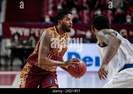 Julyan Stone (Umana Reyer Venezia) während der Basketball EuroCup Meisterschaft Umana Reyer Venezia gegen Ratiopharm Ulm am 02. Februar 2022 im Palasport Taliercio in Venedig, Italien (Foto: Mattia Radoni/LiveMedia/NurPhoto) Stockfoto