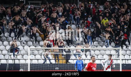 Träger während des Copa Del Rey-Spiels zwischen Rayo Vallecano und RCD Mallorca im Estadio de Vallecas in Madrid. (Foto von DAX Images/NurPhoto) Stockfoto