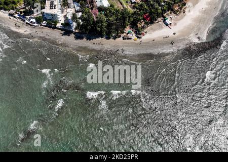 Die Insel Saint Martin, lokal bekannt als Narkel Jinjira, ist die einzige Koralleninsel von Bangladesch. 8. Februar 2022 (Foto von Mushfiqul Alam/NurPhoto) Stockfoto