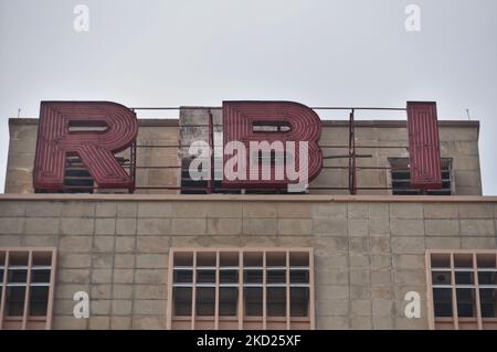 RBI (Reserve Bank of India) ist am 08. Februar 2022 in Kalkutta, Indien, zu sehen. (Foto von Indranil Aditya/NurPhoto) Stockfoto