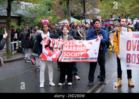 Damm, London, Großbritannien. 5.. November 2022. Parlamentswahlen zur Volksversammlung protestmarsch in London. Kredit: Matthew Chattle/Alamy Live Nachrichten Stockfoto