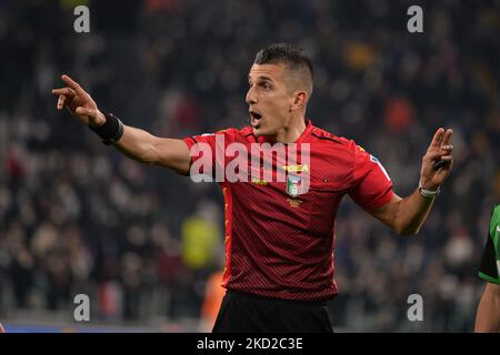 Livio Marinelli beim Fußballspiel Coppa Italia zwischen dem FC Juventus und den USA Sassuolo im Allianz-Stadion am 10. Februar 2022 in Turin, Italien (Foto: Alberto Gandolfo/NurPhoto) Stockfoto