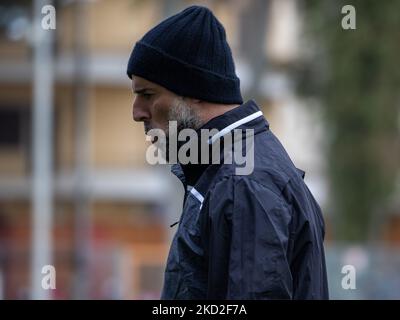 Stellone Roberto Trainer Reggina beim Spiel Reggina 1914 gegen FC Crotone am 12. Februar 2022 im Stadio Oreste Granillo in Reggio Calabria, Italien (Foto: Valentina Giannettoni/LiveMedia/NurPhoto) Stockfoto