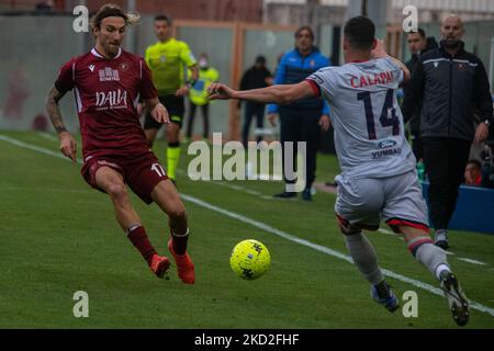 Di Chiara Gianluca Reggina, aufgenommen während des italienischen Fußballmatches Reggina 1914 gegen FC Crotone am 12. Februar 2022 im Stadio Oreste Granillo in Reggio Calabria, Italien (Foto: Valentina Giannettoni/LiveMedia/NurPhoto) Stockfoto