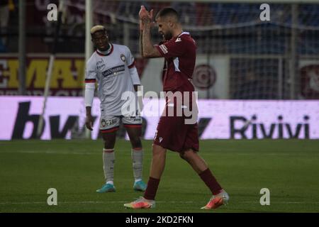 Menez Jeremy Reggina Portrait während des italienischen Fußballspiel der Serie B Reggina 1914 gegen FC Crotone am 12. Februar 2022 im Stadio Oreste Granillo in Reggio Calabria, Italien (Foto: Valentina Giannettoni/LiveMedia/NurPhoto) Stockfoto