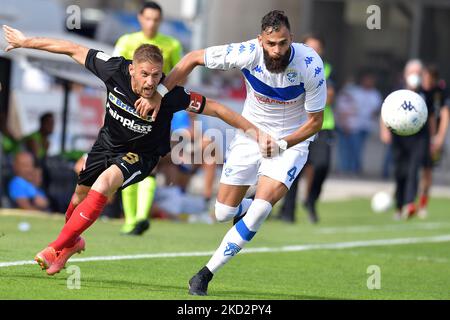 Ascoli Calcio Kapitän Federico Dionisi, ein Verein in der italienischen Serie B Fußball Liga. (Foto von Riccardo Fabi/NurPhoto) Stockfoto