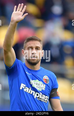 Ascoli Calcio Kapitän Federico Dionisi, ein Verein in der italienischen Serie B Fußball Liga. (Foto von Riccardo Fabi/NurPhoto) Stockfoto