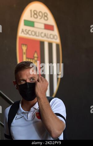 Ascoli Calcio Kapitän Federico Dionisi, ein Verein in der italienischen Serie B Fußball Liga. (Foto von Riccardo Fabi/NurPhoto) Stockfoto