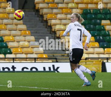 Lea Schuller (Bayern München) aus Deutschland beim Arnold Clark Cup zwischen Deutschland und Kanada auf der Carrow Road, Norwich am 20.. Februar 2022 (Foto by Action Foto Sport/NurPhoto) Stockfoto