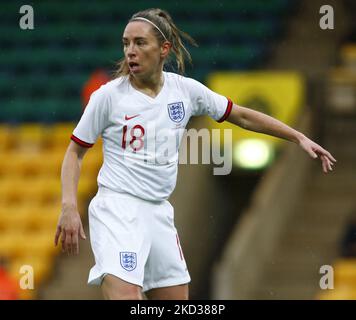 Jordan Nobbs (Arsenal) von Engländern Frauen während des Arnold Clark Cups zwischen Engländern Frauen und Spanien in der Carrow Road, Norwich am 20.. Februar 2022 (Foto by Action Foto Sport/NurPhoto) Stockfoto