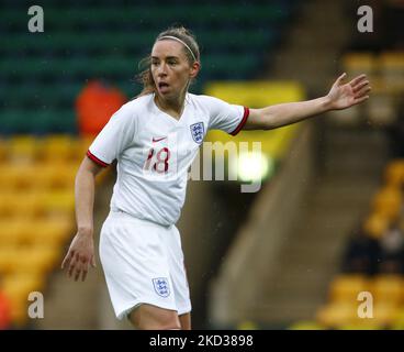 Jordan Nobbs (Arsenal) von Engländern Frauen während des Arnold Clark Cups zwischen Engländern Frauen und Spanien in der Carrow Road, Norwich am 20.. Februar 2022 (Foto by Action Foto Sport/NurPhoto) Stockfoto