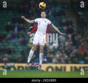 Ellen White (Manchester City) aus England Frauen beim Arnold Clark Cup zwischen England Frauen und Spanien in der Carrow Road, Norwich am 20.. Februar 2022 (Foto by Action Foto Sport/NurPhoto) Stockfoto