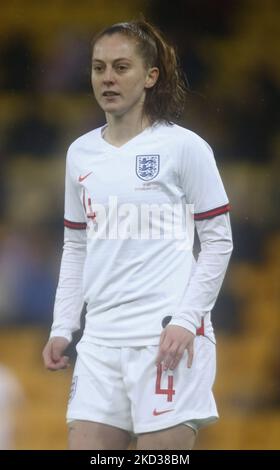 NORWICH, Großbritannien, 20. FEBRUAR:Keira Walsh (Manchester City) of England Women während des Arnold Clark Cup zwischen England Women und Spanien in der Carrow Road, Norwich am 20.. Februar 2022 (Foto by Action Foto Sport/NurPhoto) Stockfoto