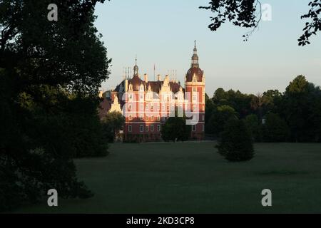 Schloss Muskau und Park, Bad Muskau, Deutschland Stockfoto