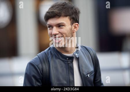 Pierre Gasly aus Frankreich und die Scuderia AlphaTauri während des dritten Tages von F1 Tests auf dem Circuit de Barcelona-Catalunya am 24. Februar 2022 in Barcelona, Spanien. (Foto von Jose Breton/Pics Action/NurPhoto) Stockfoto