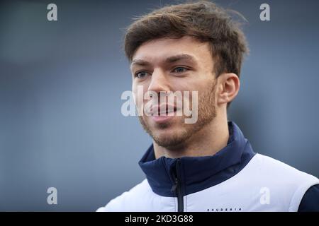 Pierre Gasly aus Frankreich und die Scuderia AlphaTauri während des dritten Tages von F1 Tests auf dem Circuit de Barcelona-Catalunya am 24. Februar 2022 in Barcelona, Spanien. (Foto von Jose Breton/Pics Action/NurPhoto) Stockfoto