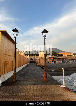 Hafen in Herculaneum, Italien Stockfoto