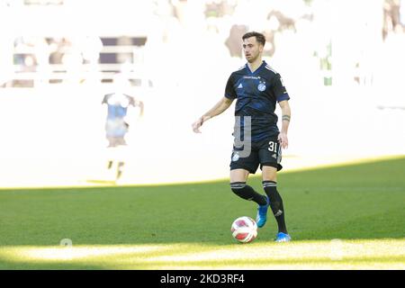 27.. Februar 2022, St. Gallen, Kybunpark, Super League: FC St.Gallen 1879 - Grasshopper Club Zürich, #31 Dominik Schmid (GC) (Foto: Srdjan Radulovic/JustPicics/LiveMedia/NurPhoto) SCHWEIZ NICHT ZU VERWENDEN. Stockfoto