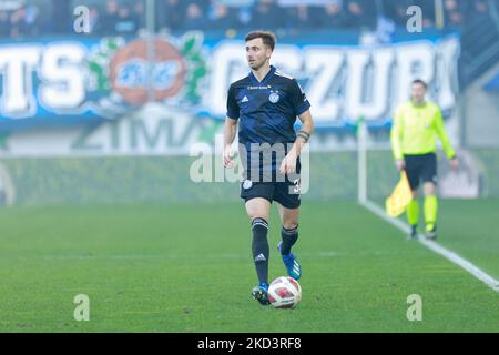 27.. Februar 2022, St. Gallen, Kybunpark, Super League: FC St.Gallen 1879 - Grasshopper Club Zürich, #31 Dominik Schmid (GC) (Foto: Srdjan Radulovic/JustPicics/LiveMedia/NurPhoto) SCHWEIZ NICHT ZU VERWENDEN. Stockfoto