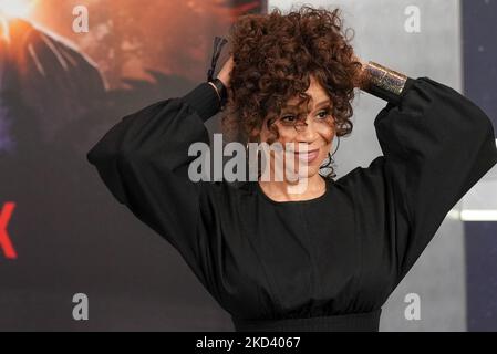 Rosie Perez nimmt am 28. Februar 2022 in New York City an der New Yorker Premiere des „ADAM Project“ Teil. (Foto von John Nacion/NurPhoto) Stockfoto