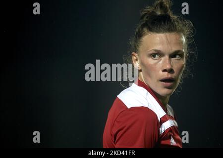 Ekaterina Pantiukhina aus Russland schaut während des internationalen Freundschaftsspiel zwischen Russland W und Irland W am 19. Februar 2022 im La Manga Club in Cartagena, Spanien. (Foto von Jose Breton/Pics Action/NurPhoto) Stockfoto