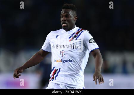 Ronaldo Vieira (UC Sampdoria) schaut während des spiels atalanta BC gegen UC Sampdoria am 28. Februar 2022 im Gewiss Stadium in Bergamo, Italien (Foto: Francesco Scaccianoce/LiveMedia/NurPhoto) Stockfoto