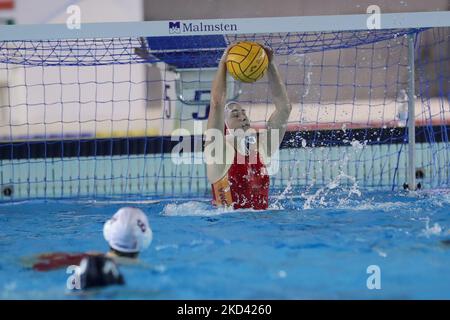 M. Brandimarte (SIS Roma) beim Wasserball-Spiel der italienischen Serie A1 Frauen mit SIS Roma gegen RN Florentia am 01. März 2022 im Polo Acquatico Frecciarossa in Roma, Italien (Foto: Luigi Mariani/LiveMedia/NurPhoto) Stockfoto