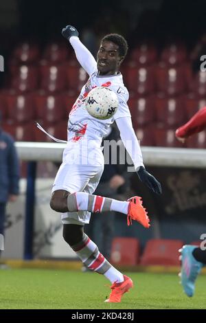 Gondo (Cremonese) während des italienischen Fußballspiel der Serie B Benevento Calcio gegen US Cremonese am 01. März 2022 im Stadio Ciro Vigorito in Benevento, Italien (Foto: Ciro Santangelo/LiveMedia/NurPhoto) Stockfoto