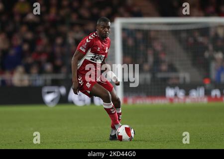 MIDDLESBROUGH, GROSSBRITANNIEN. MÄR 1STAnfernee Dijksteel of Middlesbrough während des Spiels der fünften Runde des FA Cup zwischen Middlesbrough und Tottenham Hotspur am Dienstag, den 1.. März 2022 im Riverside Stadium, Middlesbrough. (Foto von Mark Fletcher /MI News/NurPhoto) Stockfoto