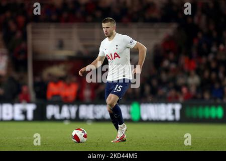 MIDDLESBROUGH, GROSSBRITANNIEN. MAR Eric Dier von Tottenham Hotspur während des Spiels der fünften Runde des FA Cup zwischen Middlesbrough und Tottenham Hotspur am Dienstag, den 1.. März 2022, im Riverside Stadium, Middlesbrough. (Foto von Mark Fletcher /MI News/NurPhoto) Stockfoto