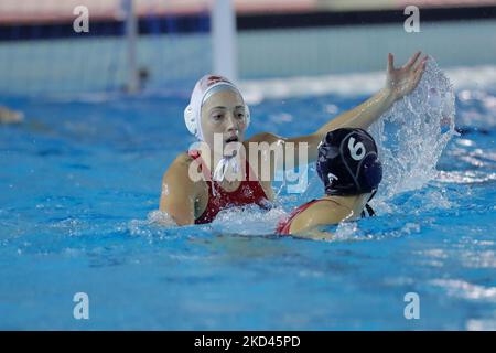 S. Avegno (SIS Roma) beim Wasserball-Spiel der italienischen Serie A1 Frauen SIS Roma gegen RN Florentia am 01. März 2022 im Polo Acquatico Frecciarossa in Roma, Italien (Foto: Luigi Mariani/LiveMedia/NurPhoto) Stockfoto