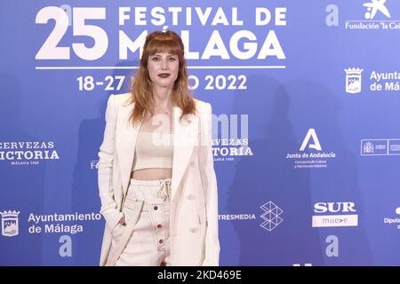 Natalia de Molina nimmt an der Präsentation des Filmfestivals von Malaga 25. im Hotel „Rosewood Villa Magna“ in Madrid, Spanien Teil (Foto von Carlos Dafonte/NurPhoto) Stockfoto