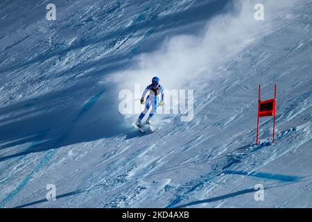 Elena Curtoni (ITA) beim alpinen Skirennen 2022 FIS Ski World Cup - Women Super G am 05. März 2022 in der Lenzerheide - Canton Grigioni in Lenzerheide, Italien (Foto: Tommaso Berardi/LiveMedia/NurPhoto) Stockfoto