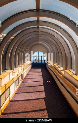 Innen; Boggs Besucherzentrum; Portage Lake; Chugach National Forest; Portage; Alaska; USA Stockfoto