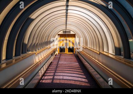 Innen; Boggs Besucherzentrum; Portage Lake; Chugach National Forest; Portage; Alaska; USA Stockfoto