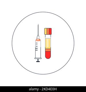 PRP-Injektionswerkzeuge, konzeptionelle Illustration Stockfoto