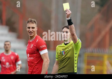 De luca manuel (n. 09 perugia calcio) beim Spiel der italienischen Fußball-Serie B AC Perugia gegen US Lecce am 06. März 2022 im Stadio Renato Curi in Perugia, Italien (Foto: Loris Cerquiglini/LiveMedia/NurPhoto) Stockfoto