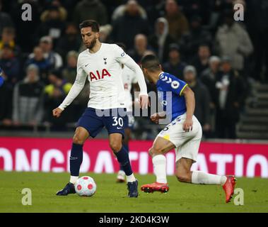 Rodrigo Bentancur von Tottenham Hotspur während der Premier League zwischen Tottenham Hotspur und Everton im Tottenham Hotspur-Stadion, London, England, am 07.. März 2022 (Foto by Action Foto Sport/NurPhoto) Stockfoto