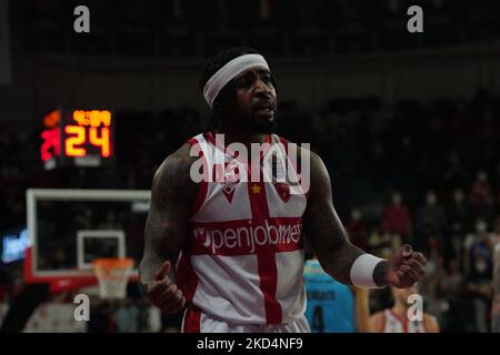 45 Marcus Keene OpenJobMetis Varese während des LBA Italien Championship Spiels zwischen Openjobmetis Varese und Vanoli Basket Cremona , in Varese, Italien, am 6. März 2022 (Foto von Fabio Averna/NurPhoto) Stockfoto