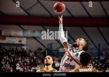 Daniel Hackett (Segafredo Virtus Bologna) während der Basketball EuroCup Meisterschaft Umana Reyer Venezia gegen Virtus Segafredo Bologna am 09. März 2022 im Palasport Taliercio in Venedig, Italien (Foto: Mattia Radoni/LiveMedia/NurPhoto) Stockfoto