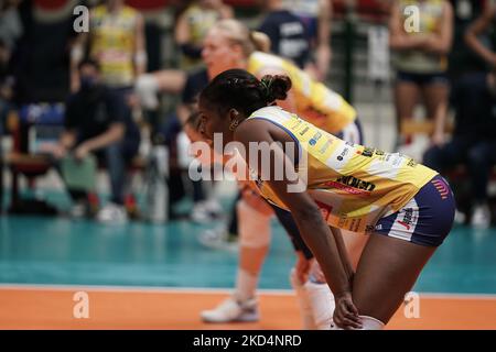 Während des Vero Volley Monza gegen A. Carraro Imoco Conegliano Volley, CEV Champions League, in der Arena von Monza am 9.. März 2022. (Foto von Alessio Morgese/NurPhoto) Stockfoto