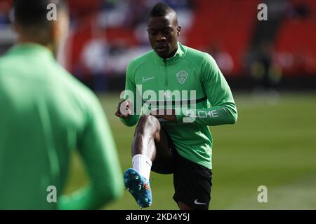 Palacios von Elche CF während des La Liga-Spiels zwischen Granada CF und Elche CF im Nuevo Los Carmenes Stadion am 12. März 2022 in Granada, Spanien. (Foto von Ãlex CÃ¡mara/NurPhoto) Stockfoto